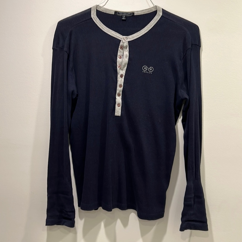 Twentyone men Long sleeve Navy blue Henley size Medium